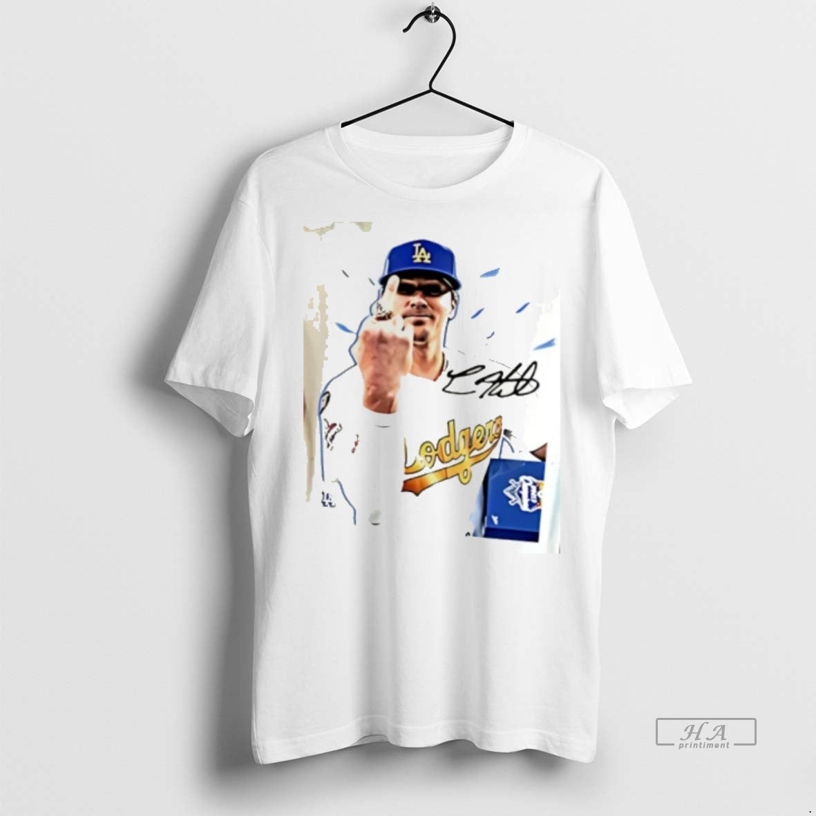 Official Kike Hernandez La Dodgers Middle Finger Signature Shirt