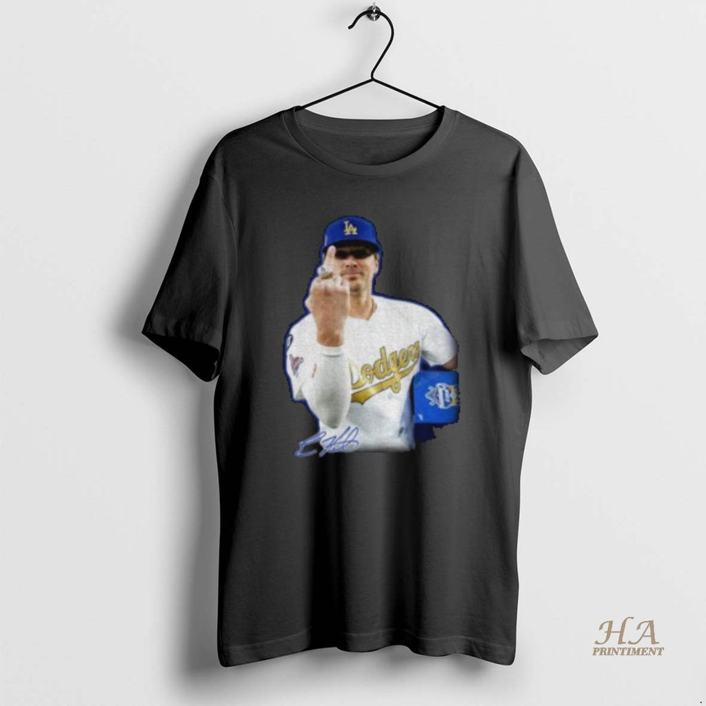 Official Kike Hernandez Middle Finger Meme Signature Dodgers Champion