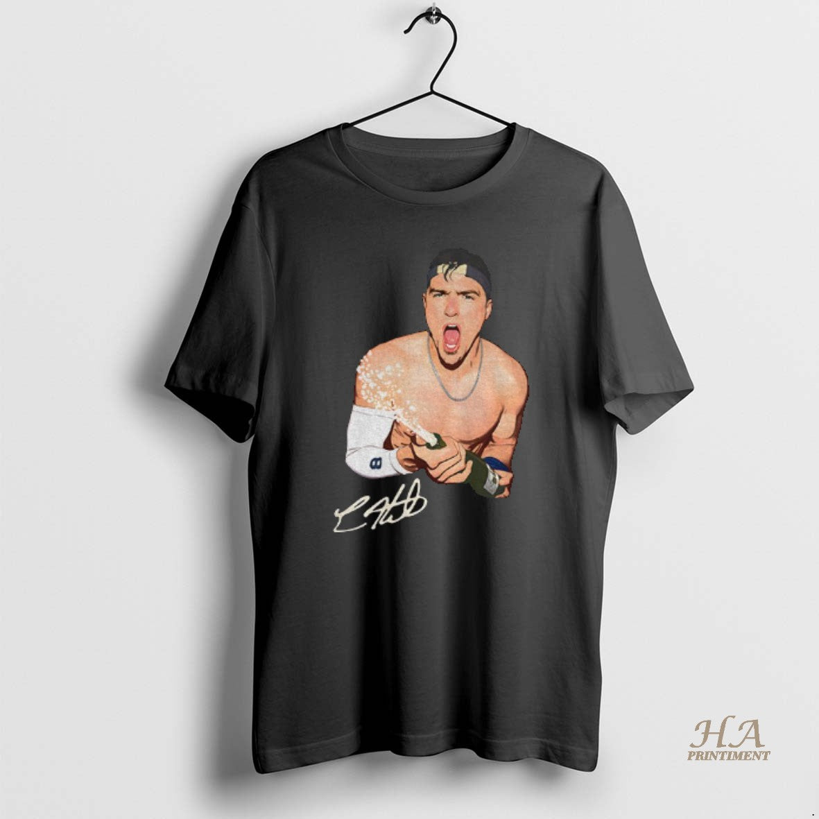Official Kike Hernandez Shirtless Champions Celebration Los Angeles Dodgers Mlb World Series Signature