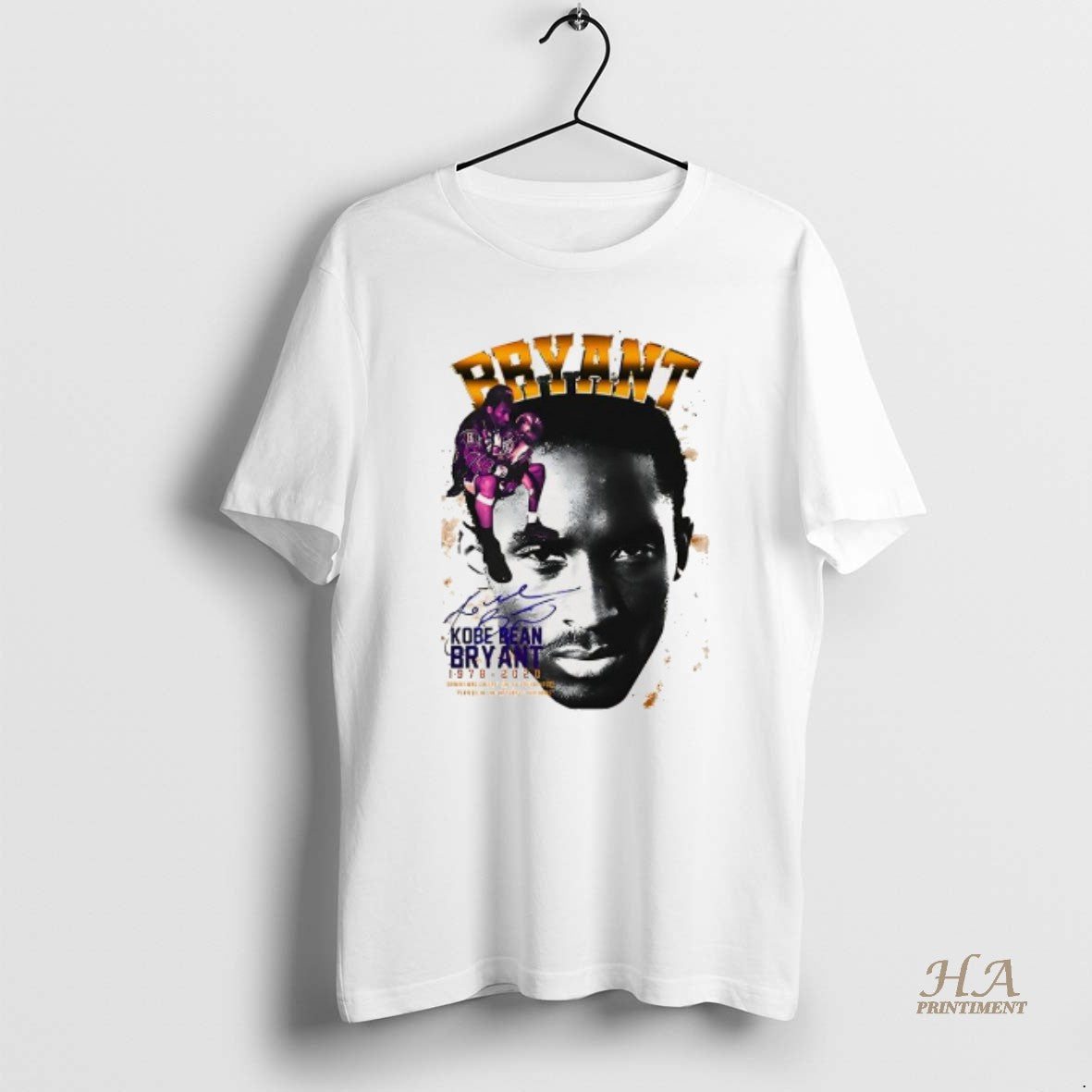 Official Kobe Bryant Los Angeles Lakers Basketball Tribute Signature Vintage