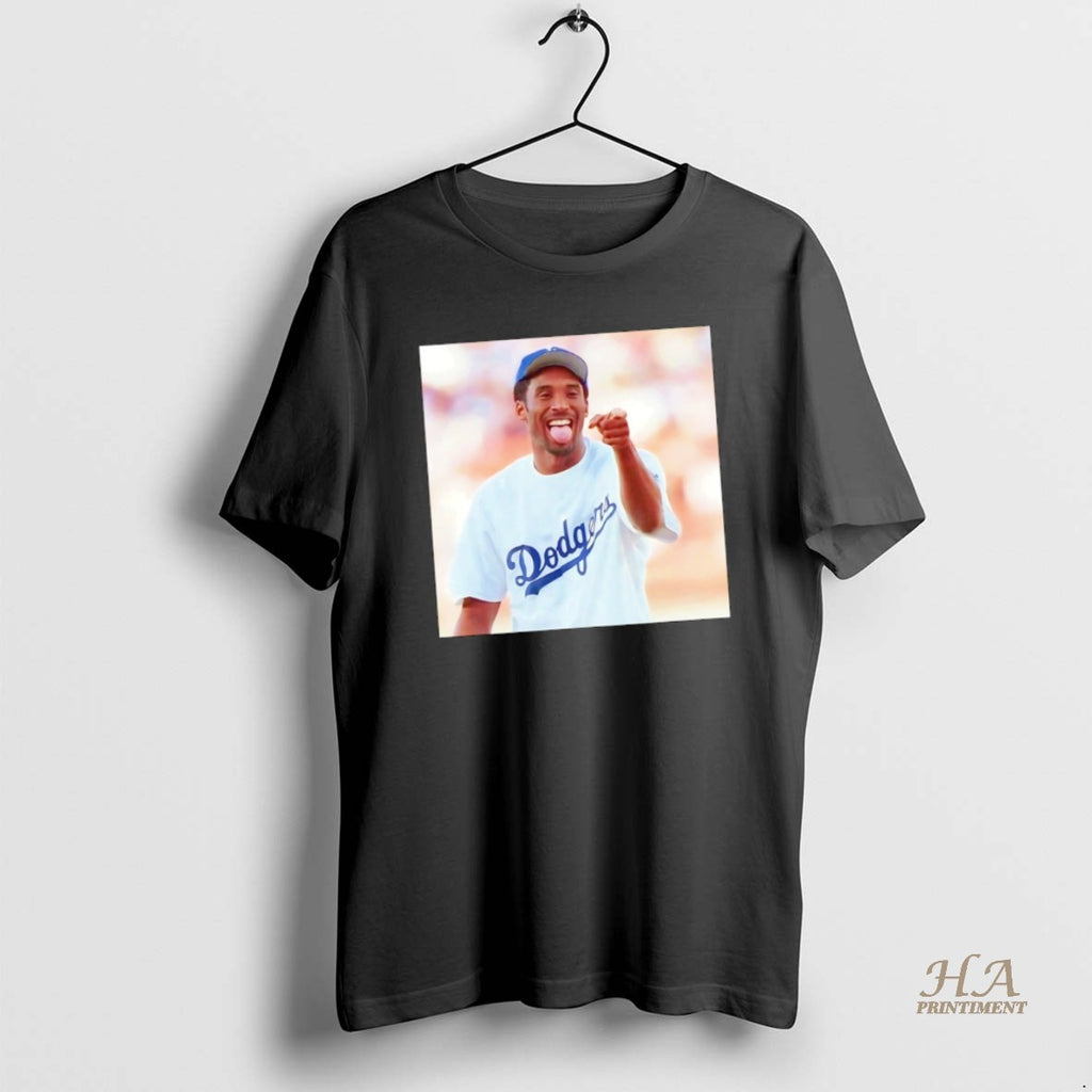 Official Kobe Bryant Wearing Los Angeles Dodgers Baseball