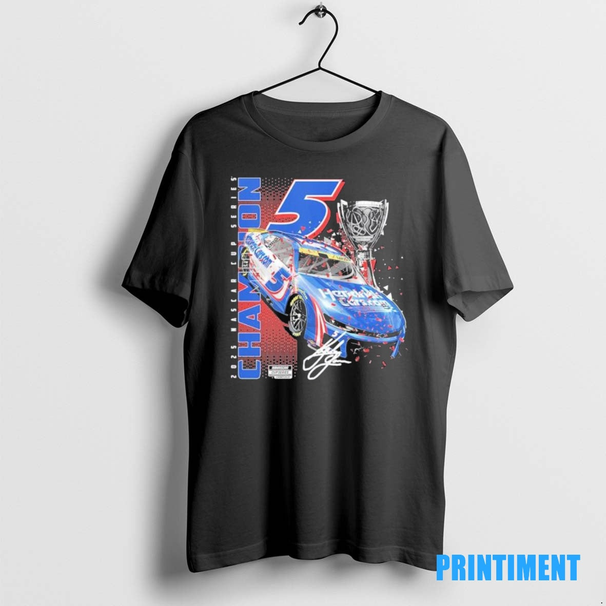Official Kyle Larson 2025 Nascar Cup Series Champion Car Tee Sweater