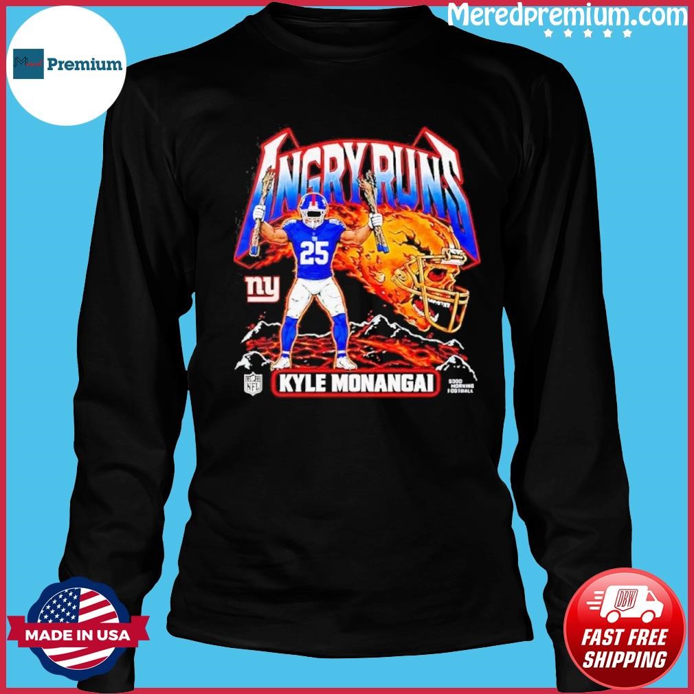 Kyle Monangai New York Giants Angry Runs 2026 Shirt