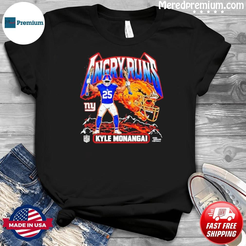 Kyle Monangai New York Giants Angry Runs 2026 Shirt