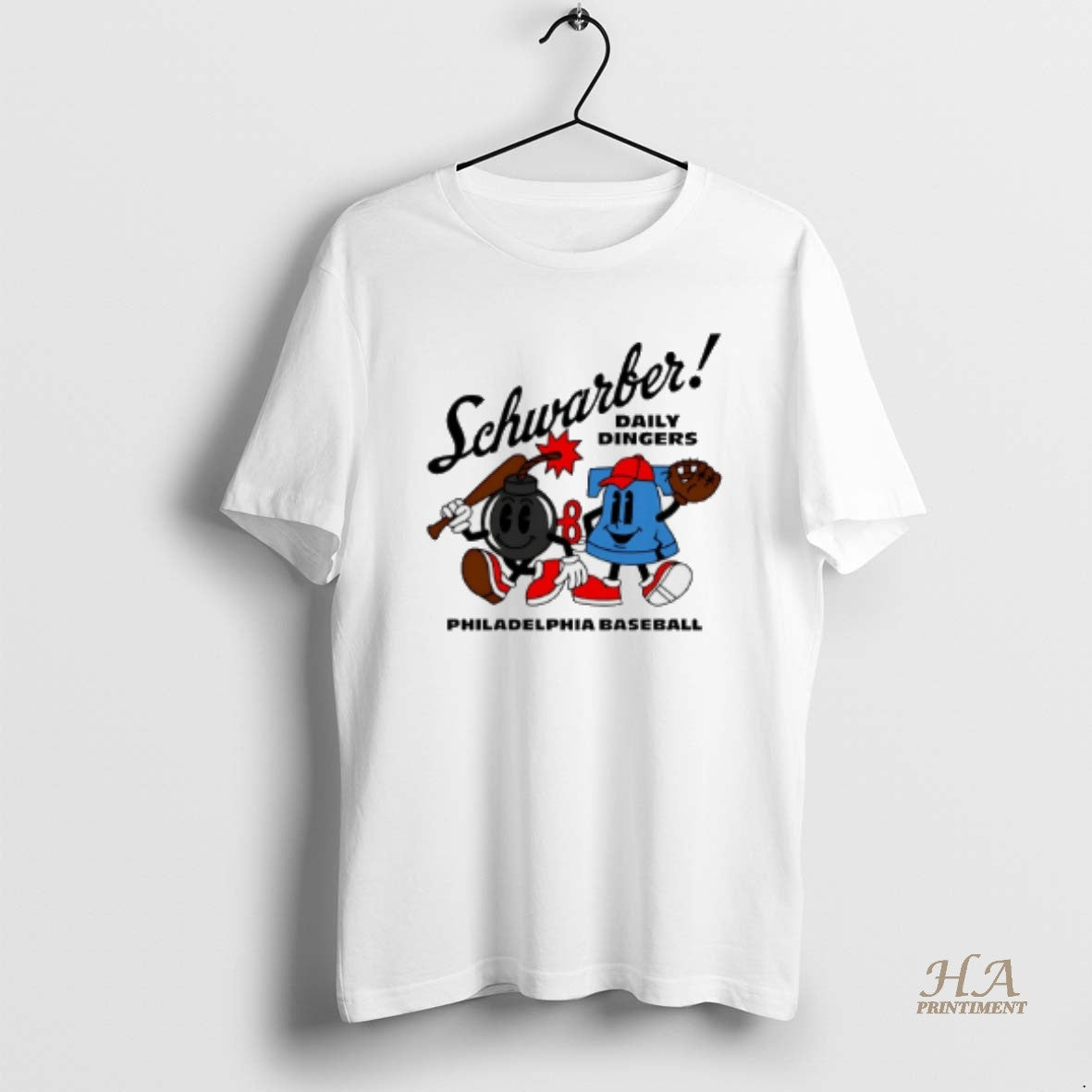 Official Kyle Schwarber Daily Dingers 2025 Superstar Cartoon