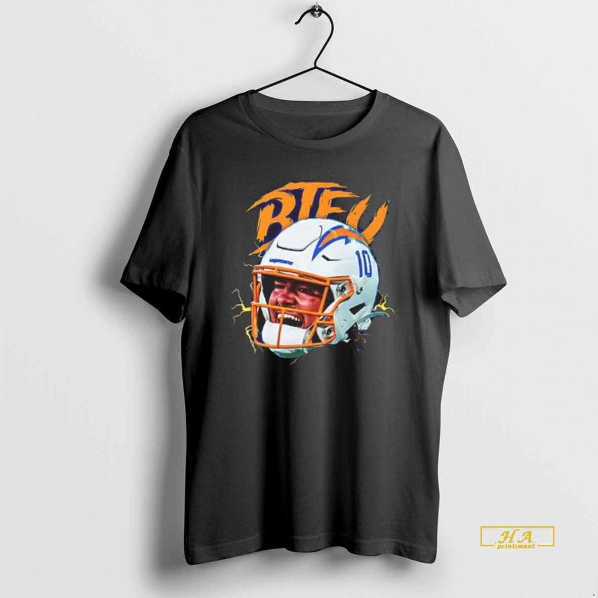 Official La Chargers Justin Herbert Graphic Scream