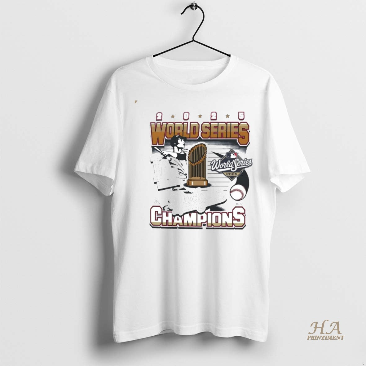 Official La Dodgers 2025 World Series Champions Trophy Shirt