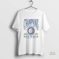 Official La Dodgers Back To Back Champions Trophies
