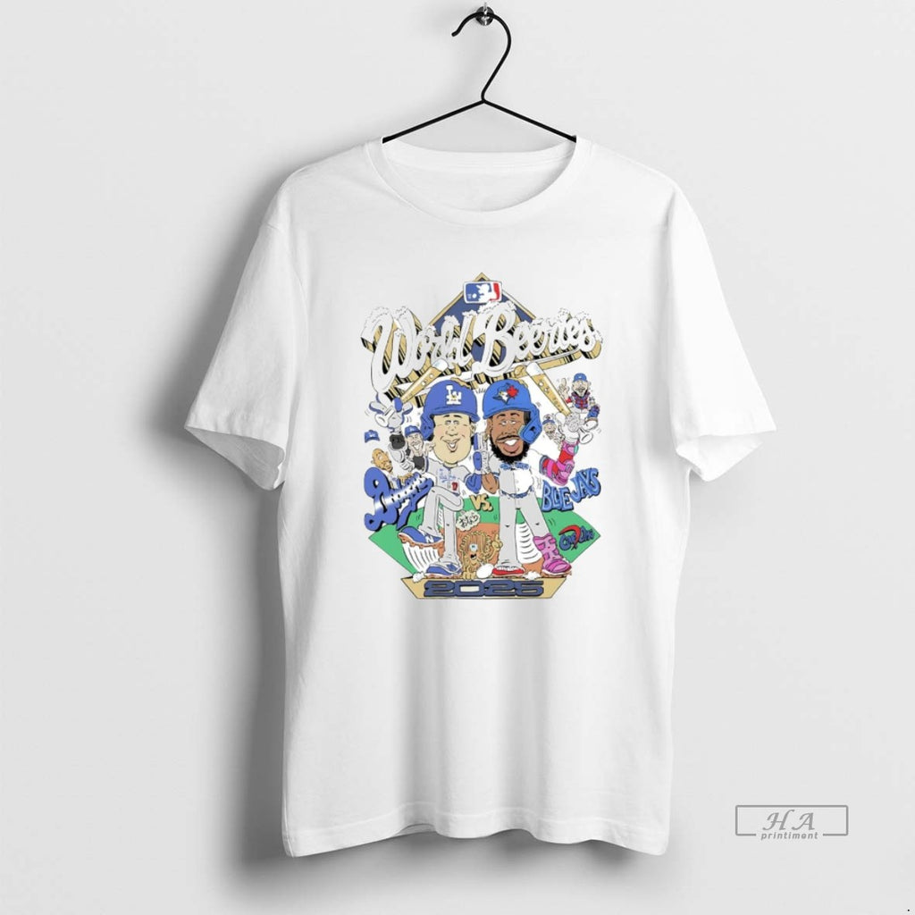 Official La Dodgers Vs Toronto Blue Jays 2025 World Series Caricature