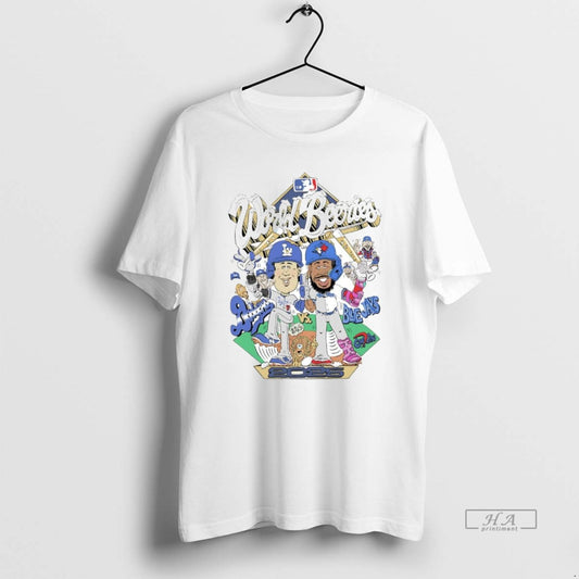 Official La Dodgers Vs Toronto Blue Jays 2025 World Series Caricature