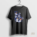 Official La Los Angeles Dodgers Player Rings Graphic Blackshirt