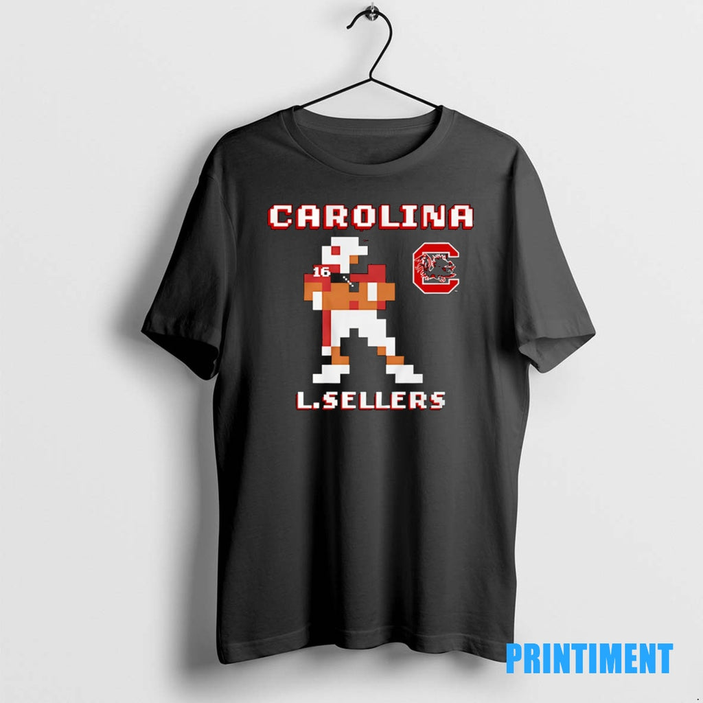 Official Lanorris Sellers South Carolina Gamecocks Football 8 Bit Retro Baller Tee Sweater
