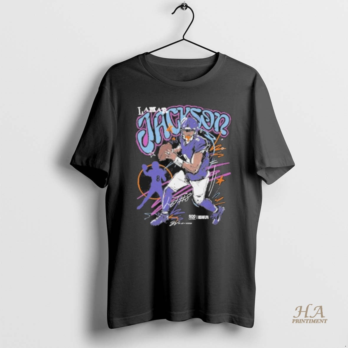 Official Lamar Jackson Baltimore Ravens Scribble