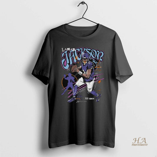 Official Lamar Jackson Baltimore Scribble Signature Long Sleve
