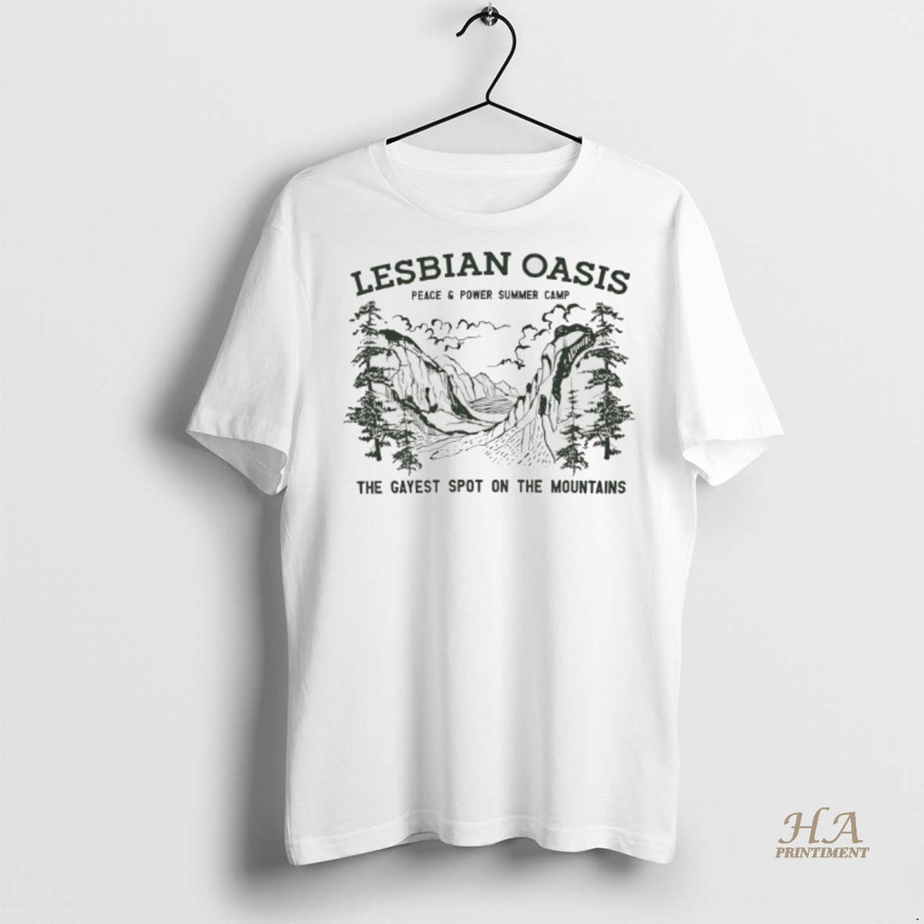 Official Lesbian Oasis The Gayest Spot On The Mountains Shirt