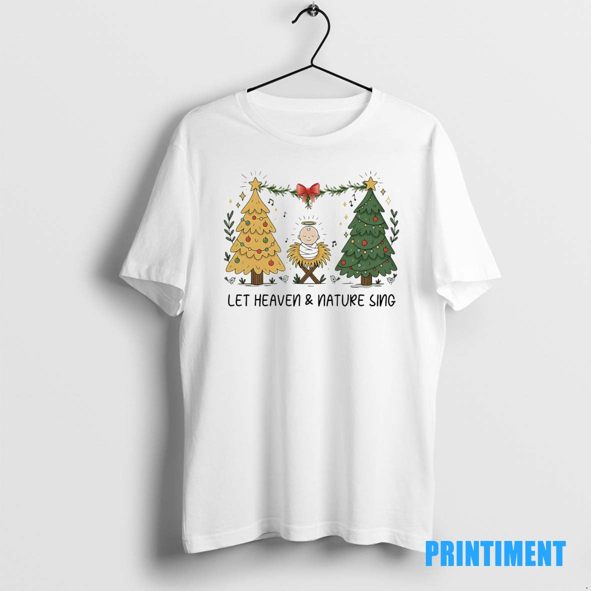 Official Let Heaven And Nature Sing Christmas Tee Sweater