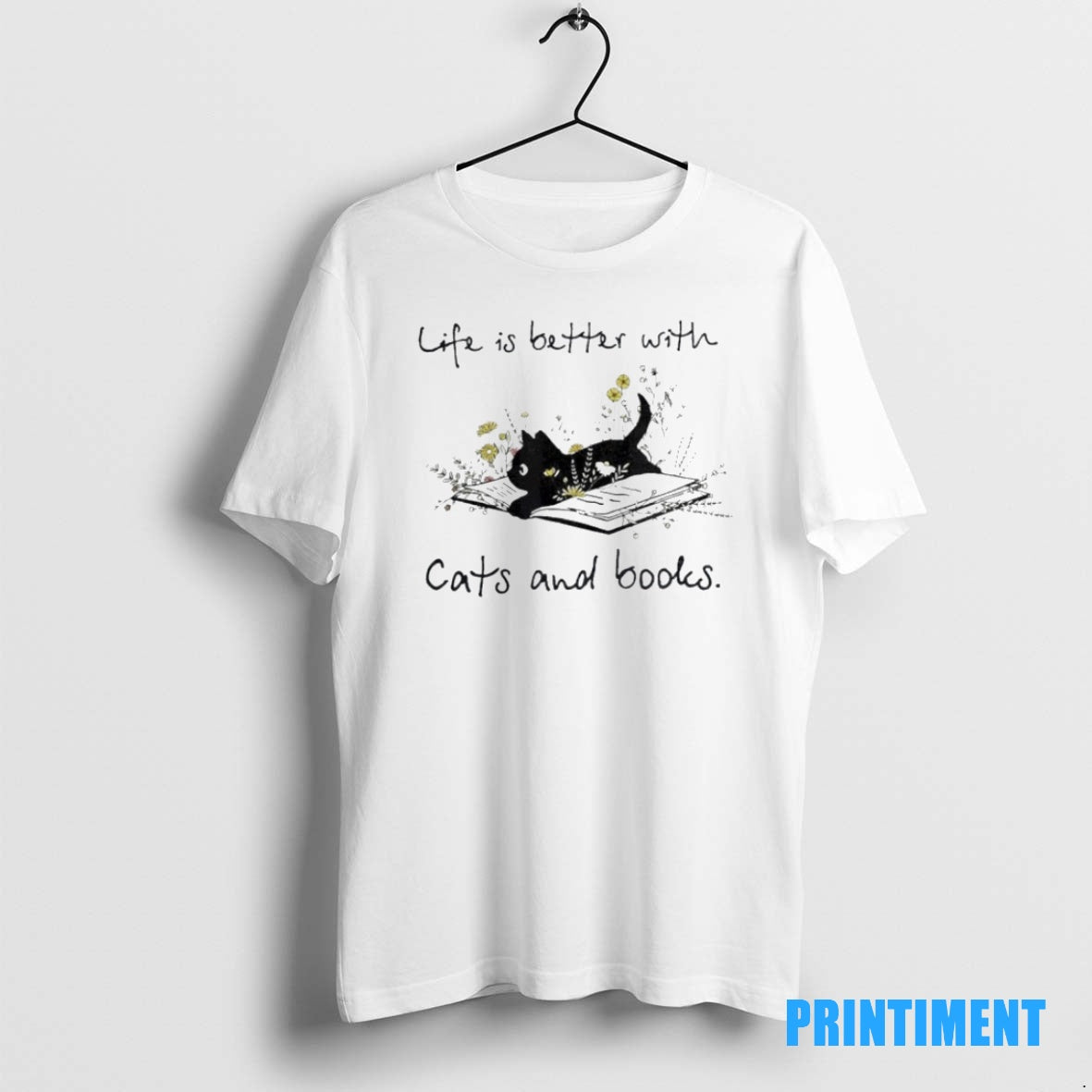 Official Life Is Better With Cats And Books Tee Sweater