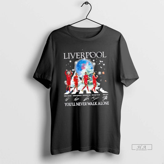 Official Liverpool Arne Slot And Players Abbey Road Youll Never Walk Alone