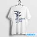 Official Los Angeles Baseball 2025 World Champs Acrostic Players Names Tee Sweater