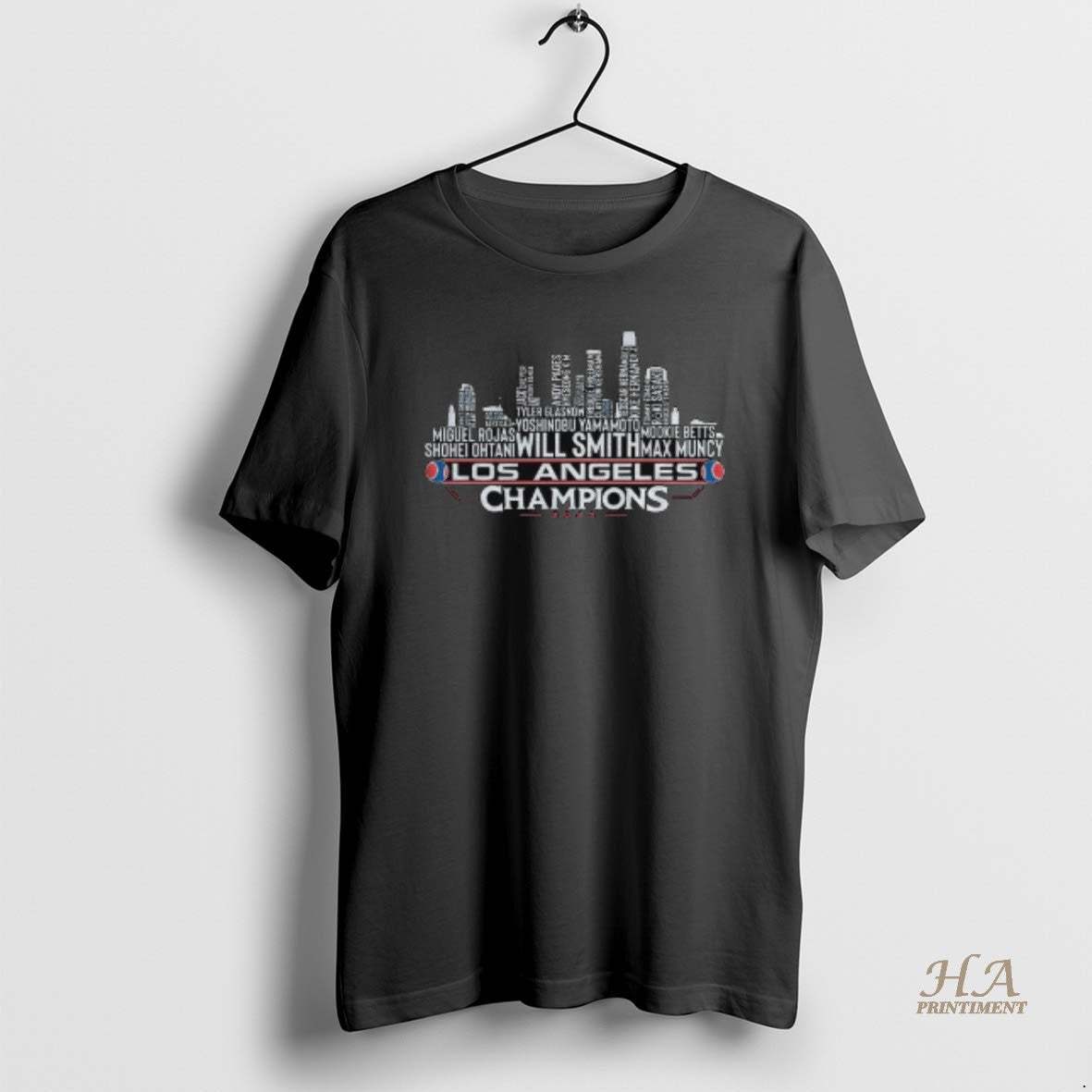 Official Los Angeles Baseball World Champions Team Series 2025 La City Skyline