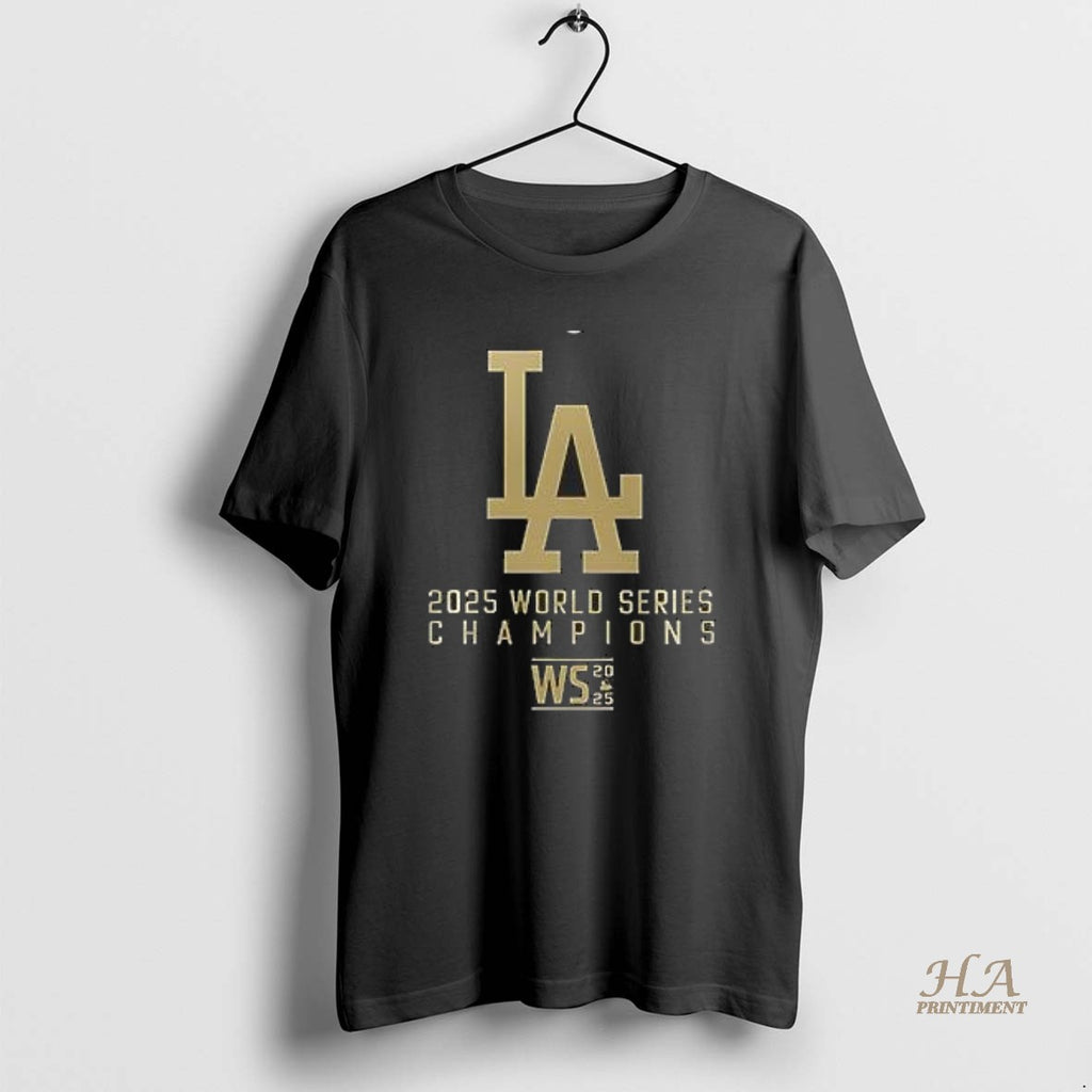 Official Los Angeles Dodgers 2024 2025 9 Time World Series Champions Black
