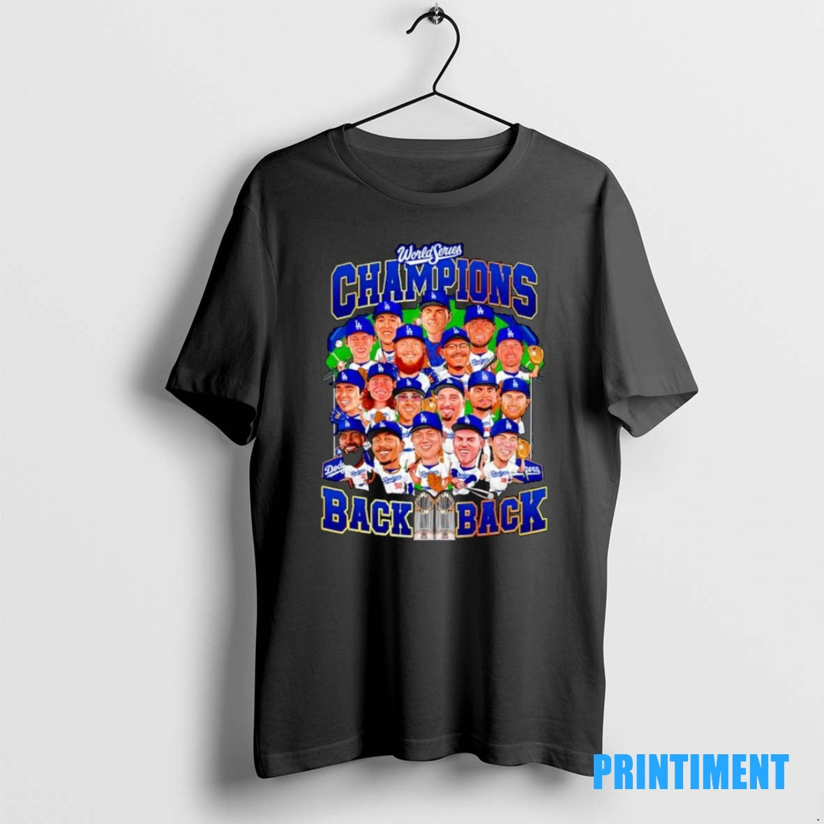 Official Los Angeles Dodgers 2025 Back 2 Back World Series Champions Ornaments Tee Sweater
