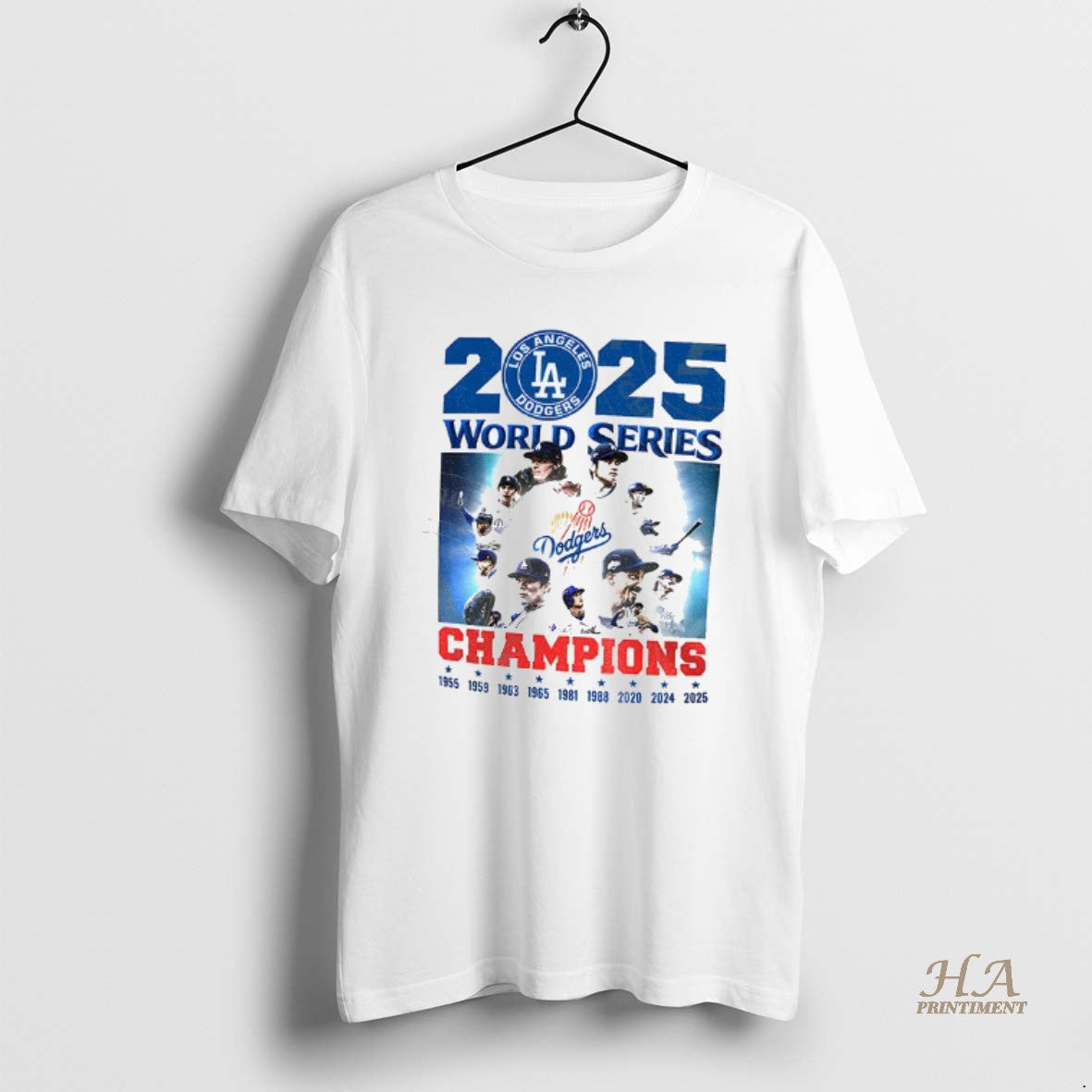 Official Los Angeles Dodgers 2025 Back To Back World Series Champions 1955 2025