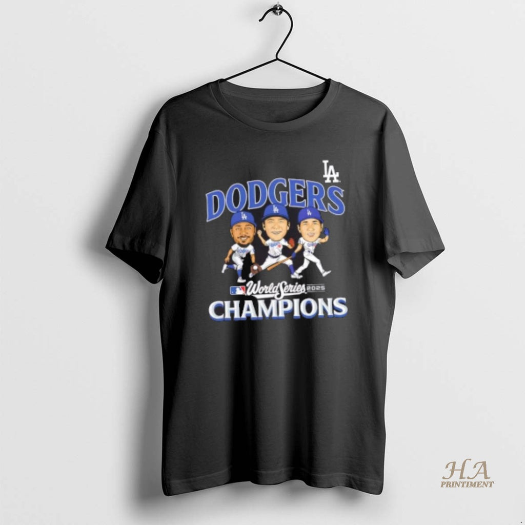 Official Los Angeles Dodgers 2025 World Series Champions Appeal Play Cartoon