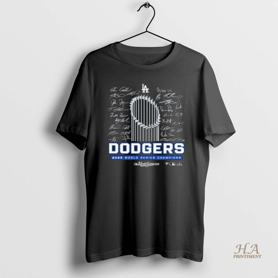 Official Los Angeles Dodgers 2025 World Series Champions Signature Roster