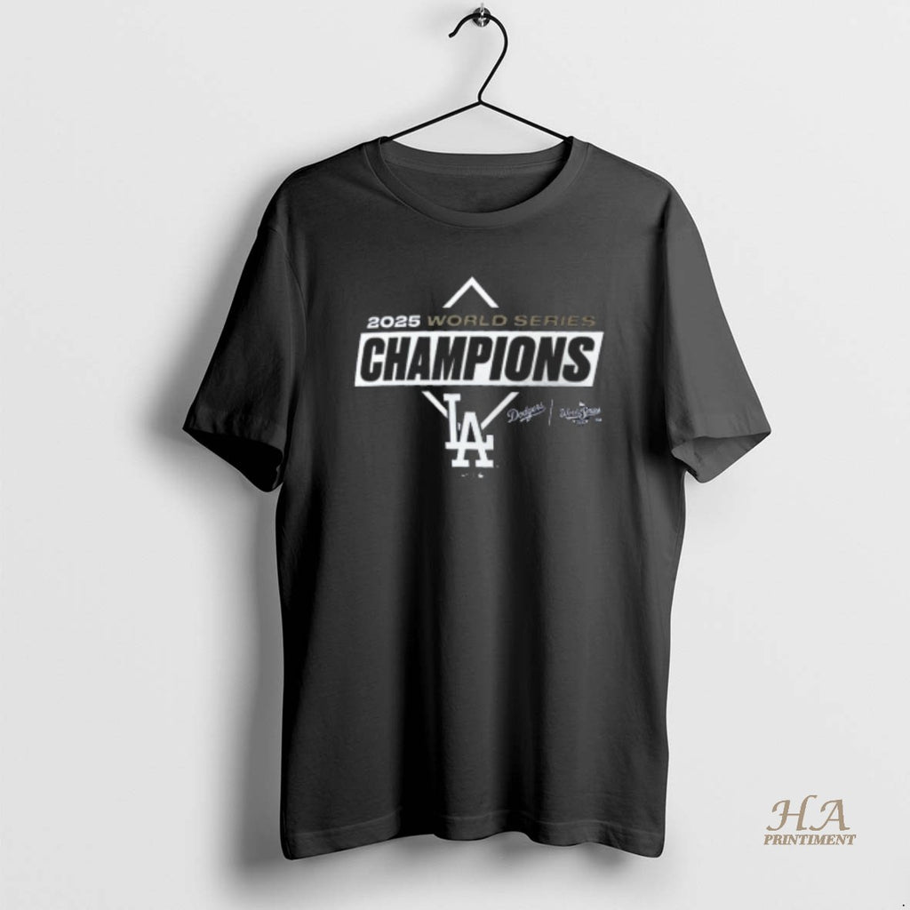 Official Los Angeles Dodgers 2025 World Series Champions Team Logo