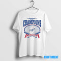 Official Los Angeles Dodgers 2025 World Series Champions Baseball Bats Crossed Tee Sweater