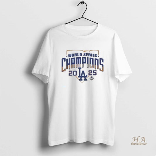 Official Los Angeles Dodgers 2025 World Series Champions Diamond Home Plate