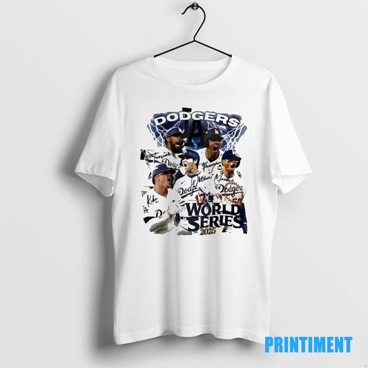 Official Los Angeles Dodgers 2025 World Series Champions Lightning Graphic Tee Sweater