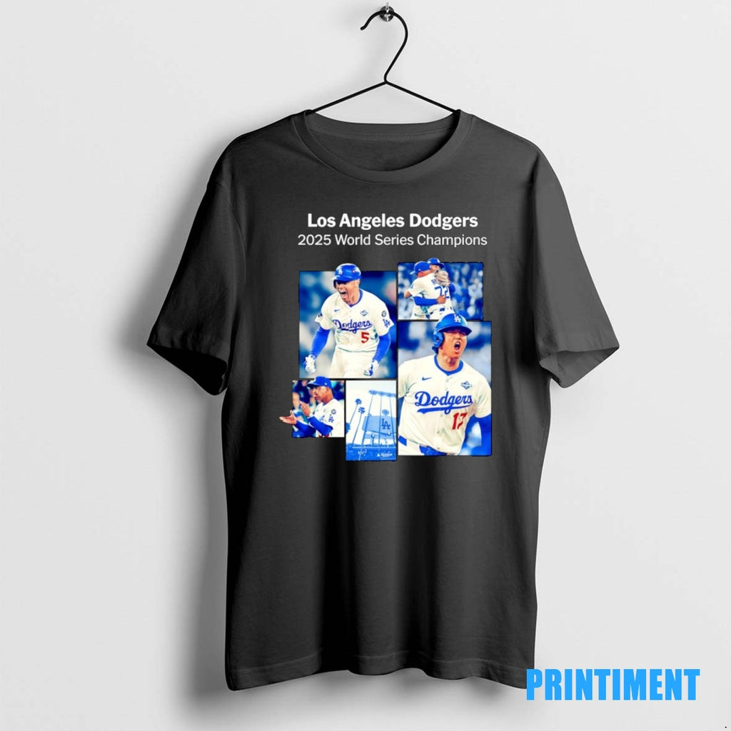 Official Los Angeles Dodgers 2025 World Series Champions Photo Tee Sweater