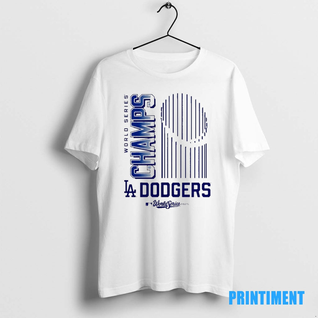 Official Los Angeles Dodgers 2025 World Series Champions Trophy Tee Sweater