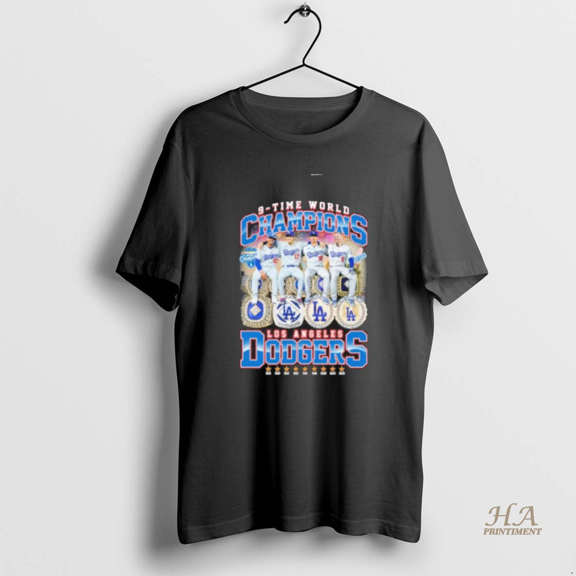Official Los Angeles Dodgers 9 Time World Series Champions