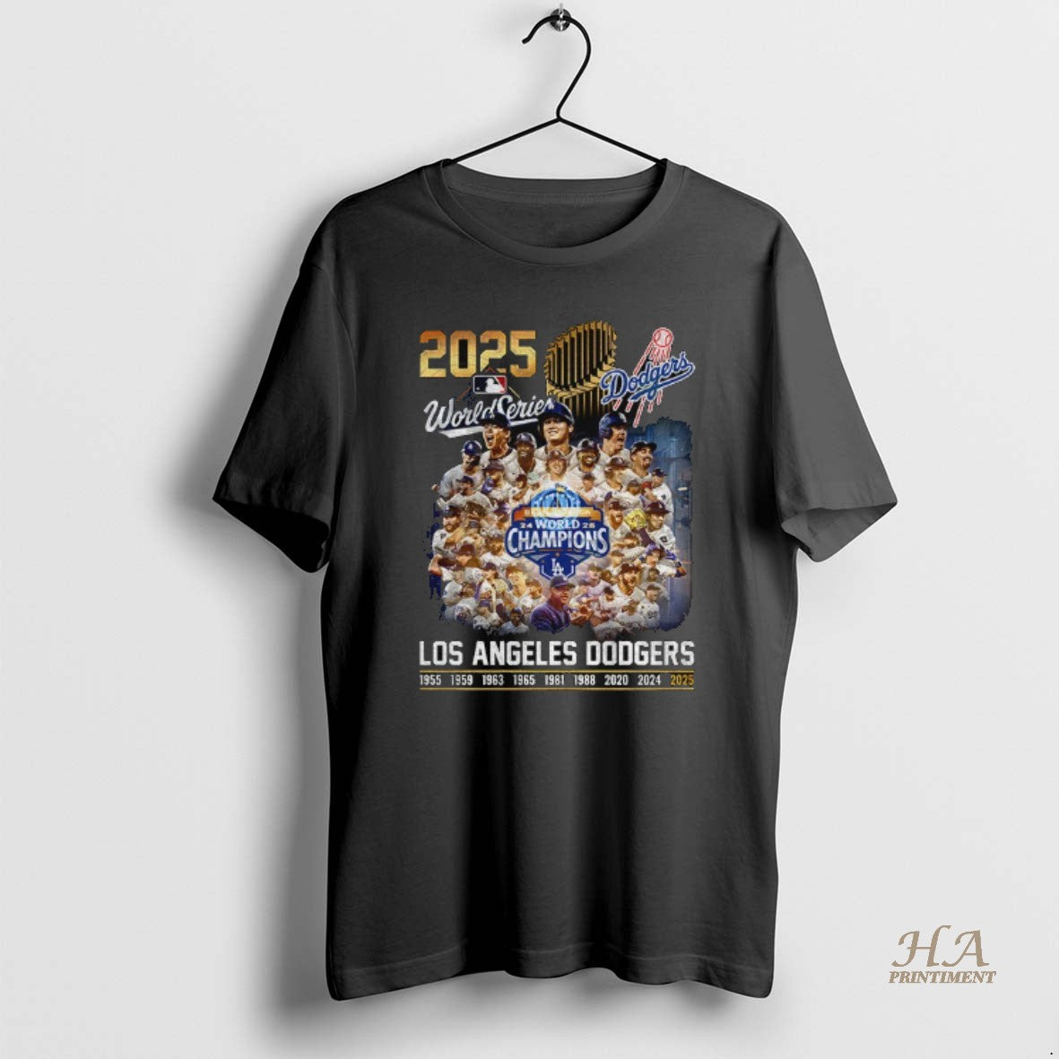 Official Los Angeles Dodgers 9x World Series 1955 2025 Legend Forevers