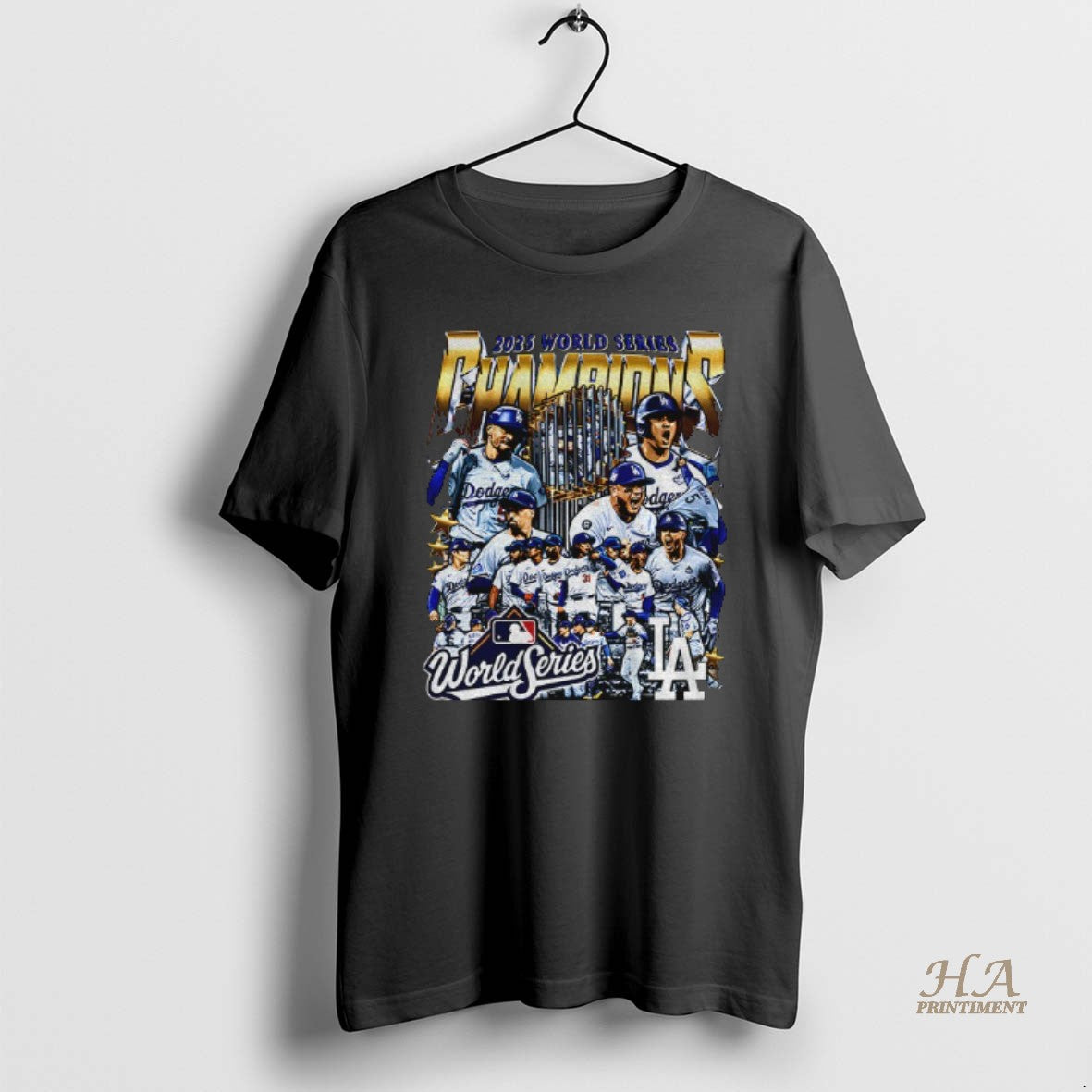 Official Los Angeles Dodgers All Team 2025 World Series Champions Cup Graphic