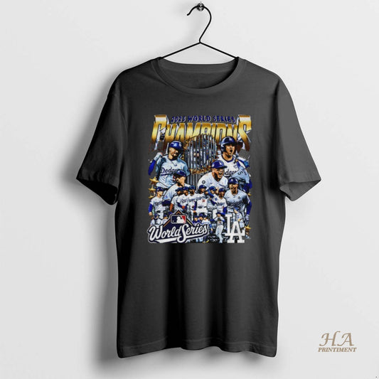 Official Los Angeles Dodgers All Team 2025 World Series Champions Cup Graphic