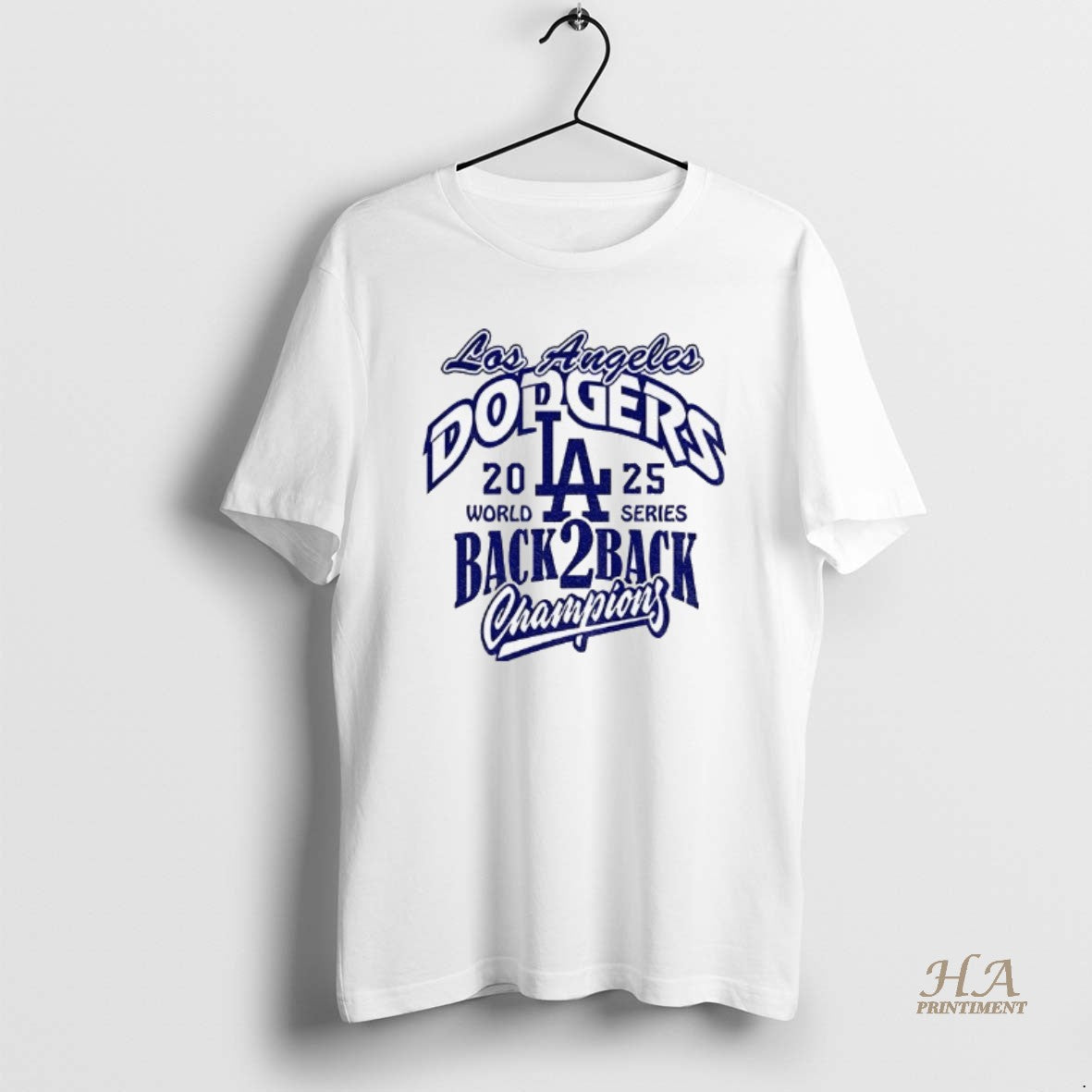 Official Los Angeles Dodgers Back 2 Back 2025 World Series Champions Mlb Logo