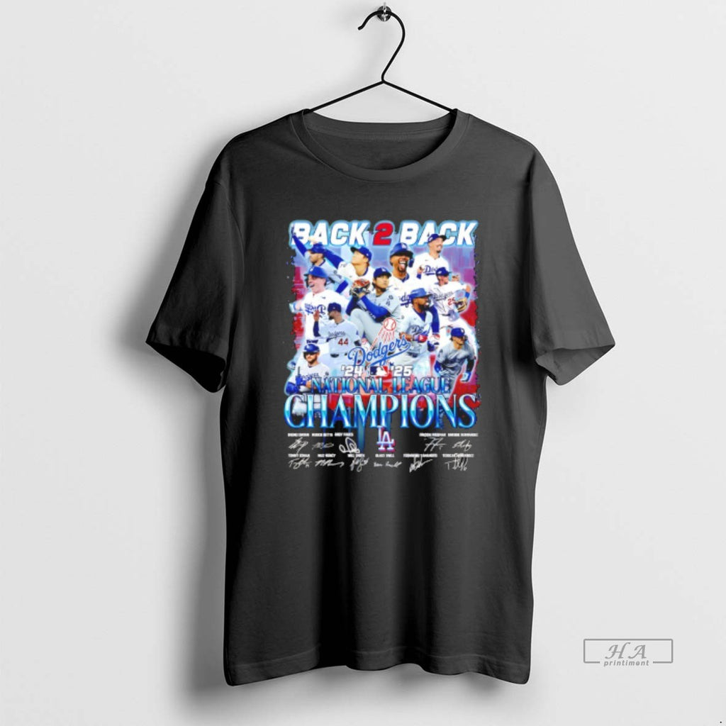 Official Los Angeles Dodgers Back 2 Back 24 25 Nlcs Signatures
