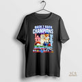 Official Los Angeles Dodgers Back 2 Back Champions World Series Mascot