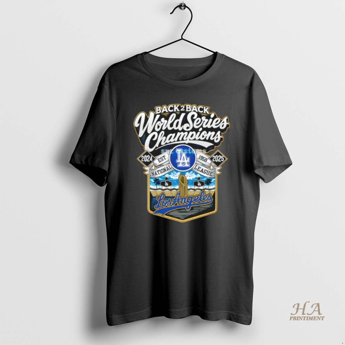 Official Los Angeles Dodgers Back 2 Back World Series Champions Est 1958 National League 2024