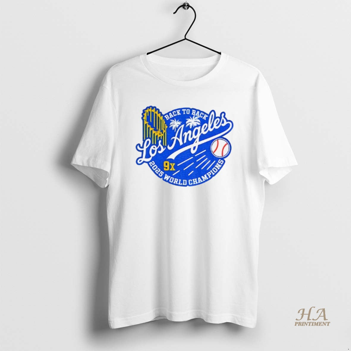 Official Los Angeles Dodgers Back To Back 9x World Champions 2025 Logo