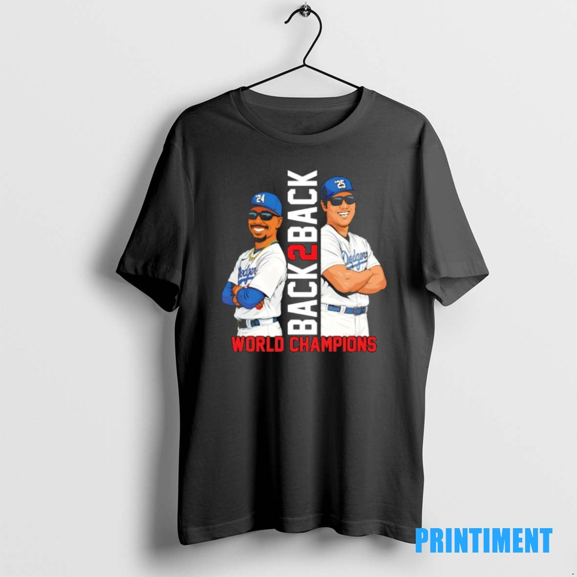 Official Los Angeles Dodgers Back2back Championship Tee Sweater