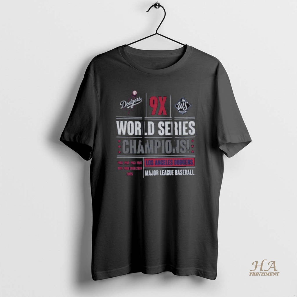 Official Los Angeles Dodgers Baseball 9x World Series Champions