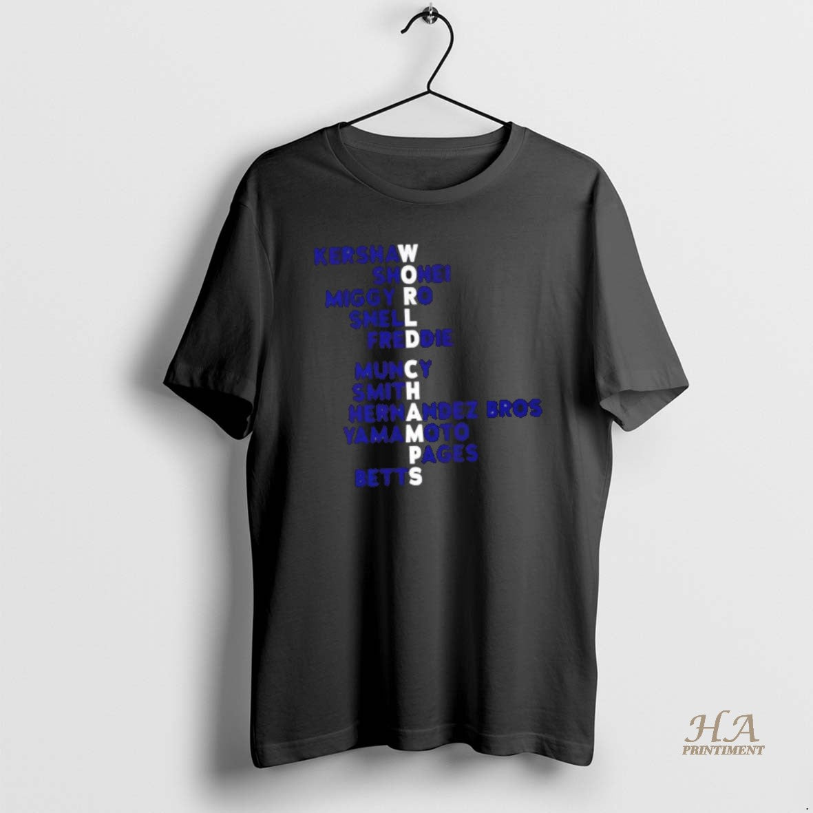 Official Los Angeles Dodgers Baseball World Champs Acrostic