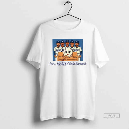 Official Los Angeles Dodgers Baseball Lets Really Ruin Baseball National League Champions