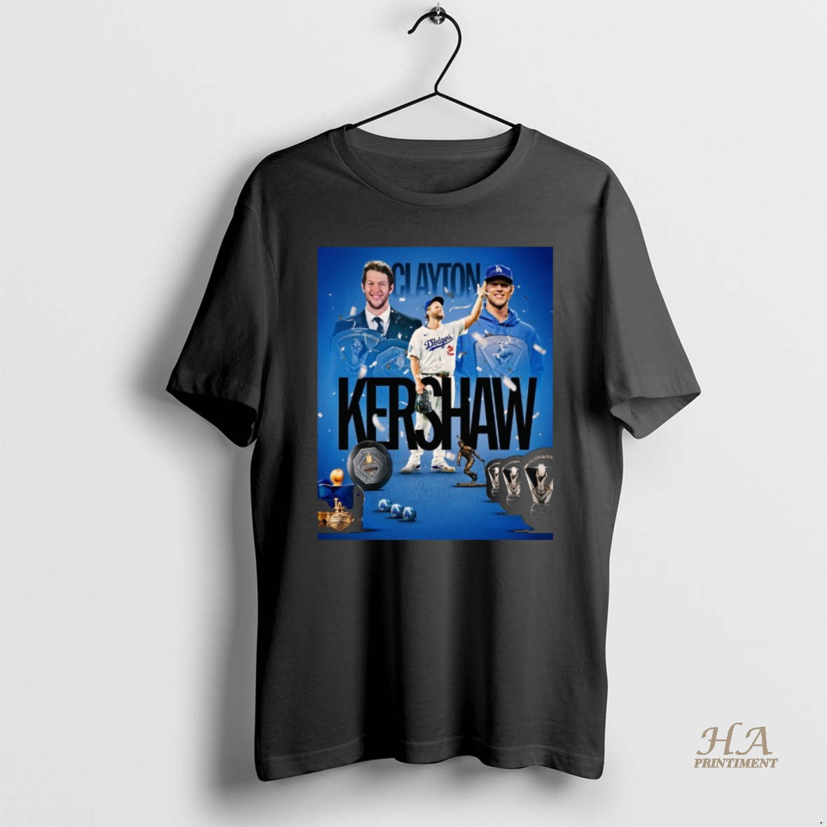Official Los Angeles Dodgers Clayton Kershaw Cy Young Awards An Mvp Award And A Triple