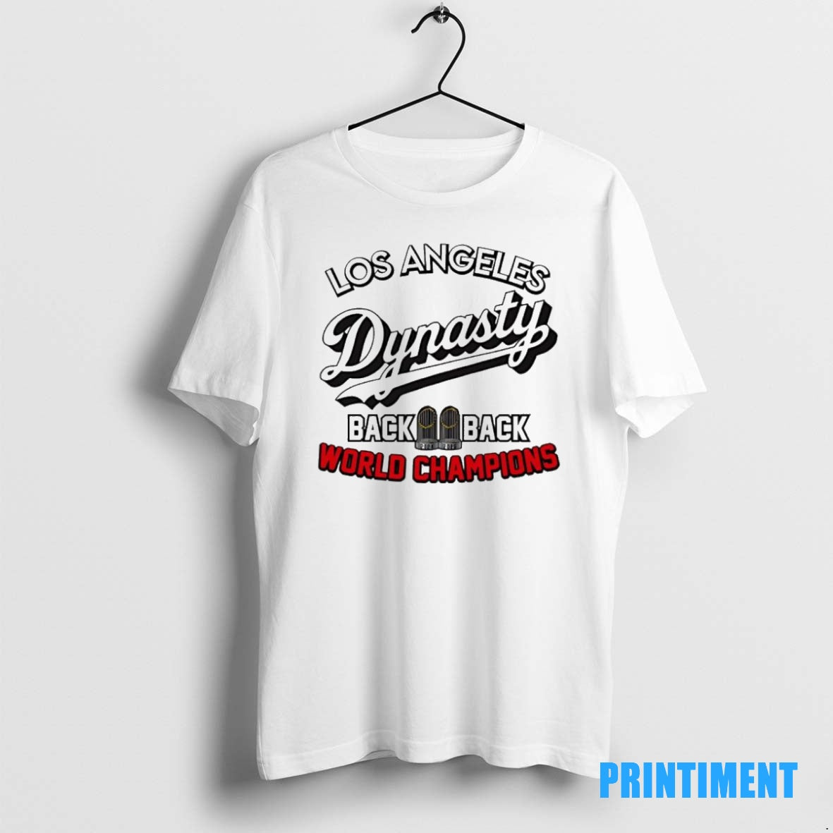 Official Los Angeles Dodgers Dynasty Back To Back World Champions Tee Sweater